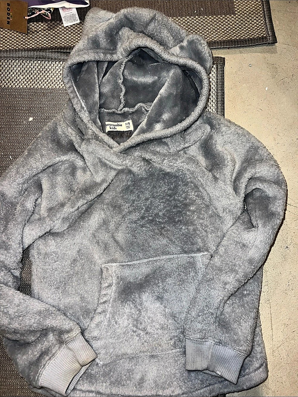 Abercrombie Kids Fleece Hoodie in Gray 7/8